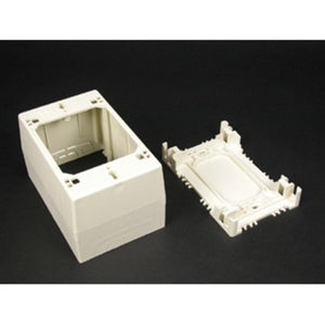 Wiremold 2344 : 1 Gang Extra Deep Device Box, Ivory