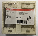 Wiremold 2344SD-2A : 2 Gang Deep Divided Device Box, Ivory