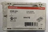 Wiremold 2348-WH : 1 Gang NM Device Box, White