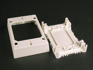 Wiremold 2348S/51 : NM Shallow Extension Device Box, Ivory