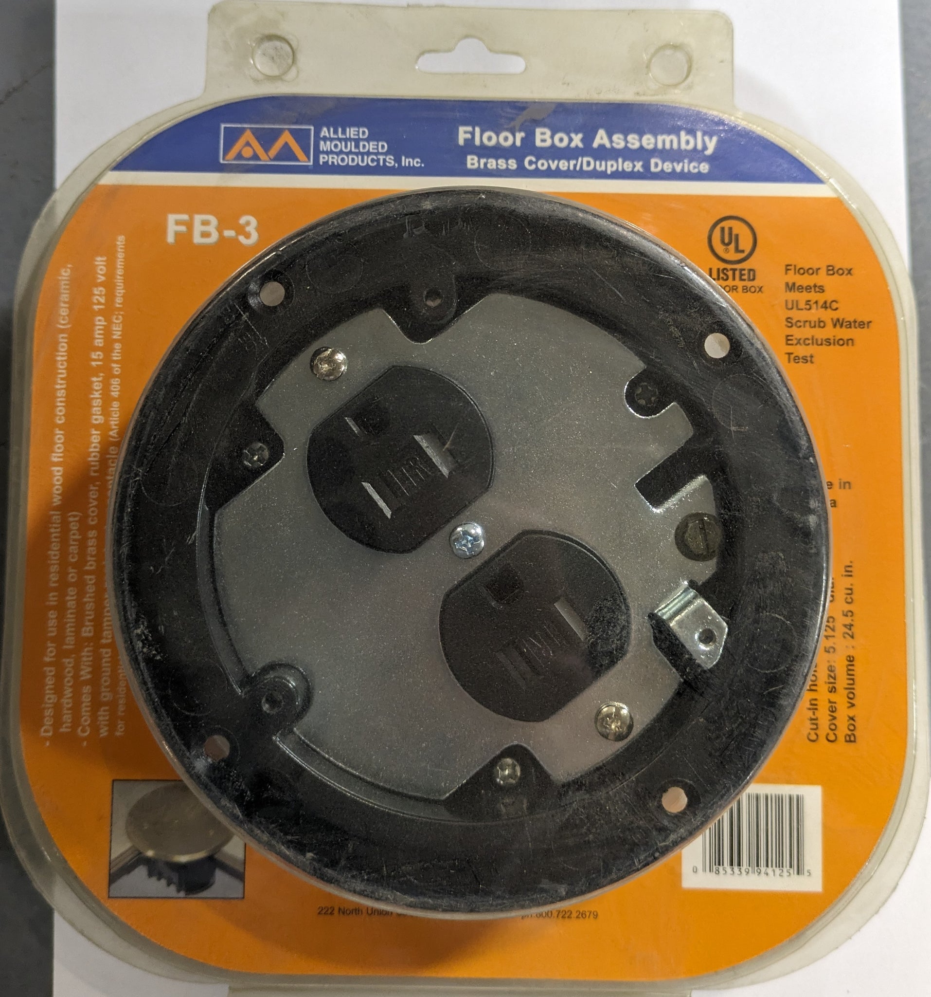 Allied FB-3 : Floor Box Assembly – Ohio Electric Supply