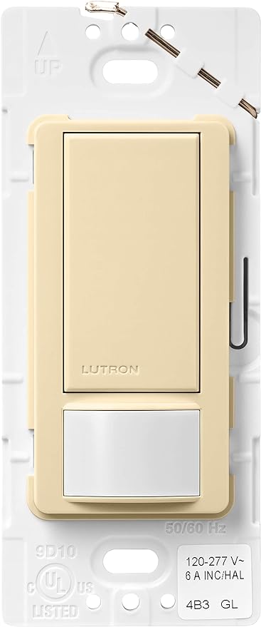 Lutron MS-OPS6M2-DV-IV : Maestro Occupancy/Vacancy Sensor with Switch, Ivory