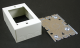 Wiremold V5748 : 1 Gang Switch and Receptacle Box, Ivory