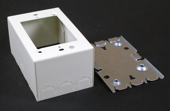 Wiremold V5747 : 1 Gang Shallow Device Box, Ivory