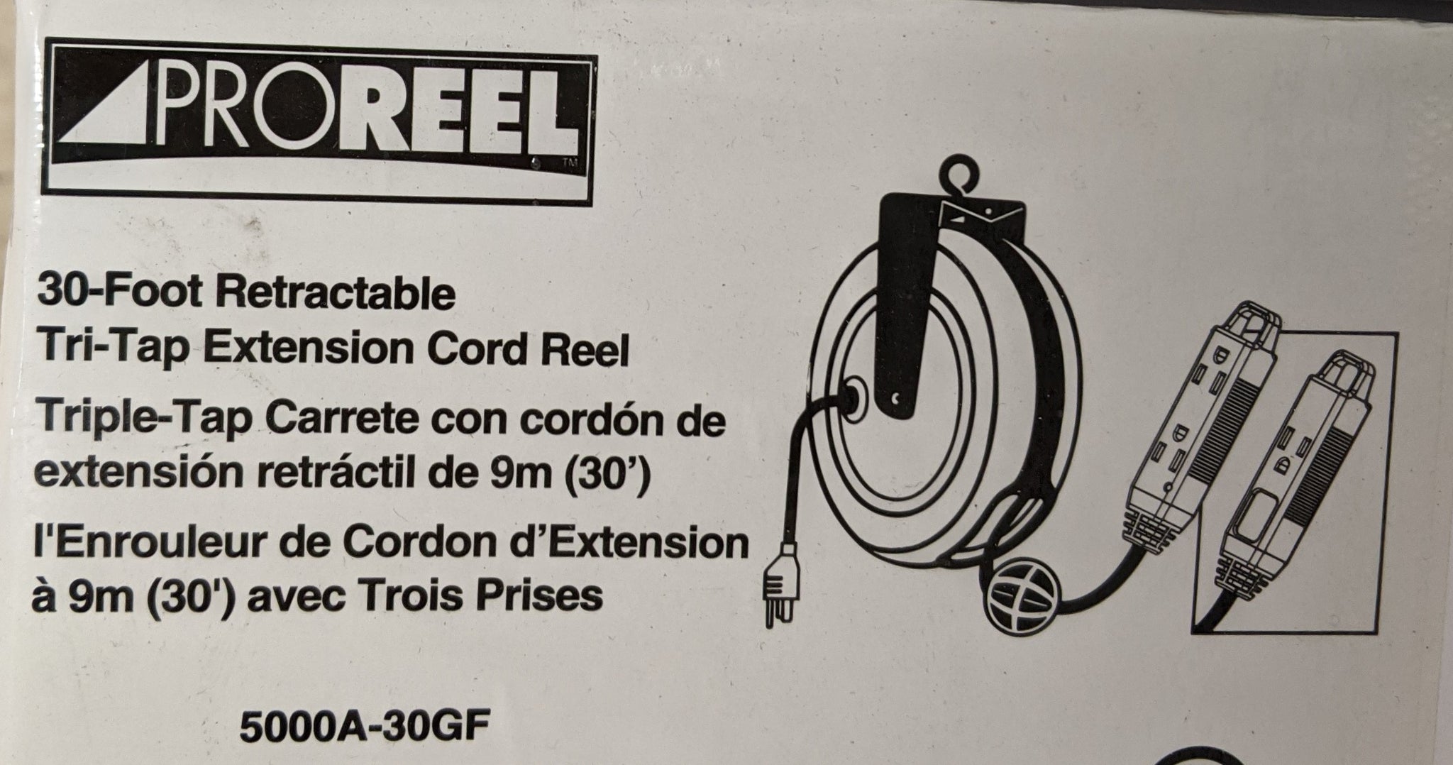 ProReel 5000A-30GF : 30' Extension Cord Reel – Ohio Electric Supply