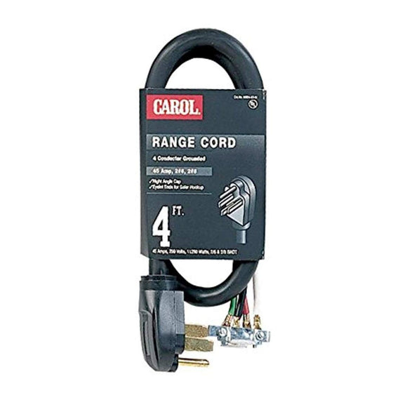Carol Cable 00604.63.01 : 4' Range Cord