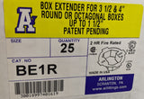 Arlington BE1R: Round Box Extender (Set of 25)