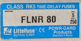 Littelfuse FLNR80 : 80A Fuse, 250V, Class RK5 (SET OF 5)