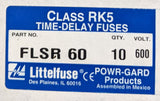 Littelfuse FLSR60 : 60A Fuse, 600V, Class RK5 (SET OF 10)