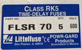 Littelfuse FLSR70 : 70A Fuse, 600V, Class RK5 (SET OF 5)