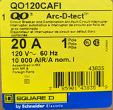 Square D QO120CAFI : 20A QO 1 Pole AFCI Circuit Breaker